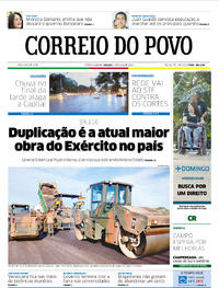 Capa do jornal Correio do Povo 04/05/2019