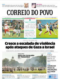 Capa do jornal Correio do Povo 06/05/2019