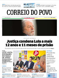 Capa do jornal Correio do Povo 07/02/2019