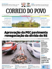 Capa do jornal Correio do Povo 07/05/2019