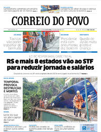 Capa do jornal Correio do Povo 08/02/2019