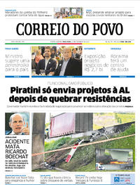 Capa do jornal Correio do Povo 12/02/2019