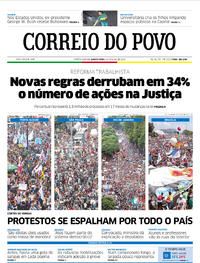 Capa do jornal Correio do Povo 16/05/2019