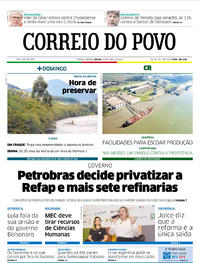 Capa do jornal Correio do Povo 27/04/2019