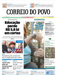 Capa do jornal Correio do Povo 30/03/2019