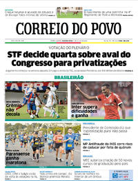 Capa do jornal Correio do Povo 03/06/2019