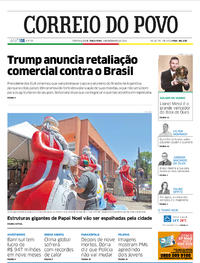 Capa do jornal Correio do Povo 03/12/2019
