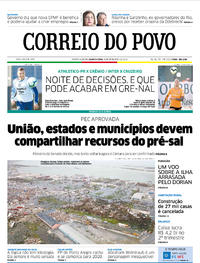 Capa do jornal Correio do Povo 04/09/2019