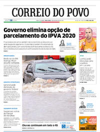Capa do jornal Correio do Povo 05/11/2019