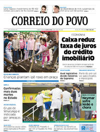 Capa do jornal Correio do Povo 06/06/2019