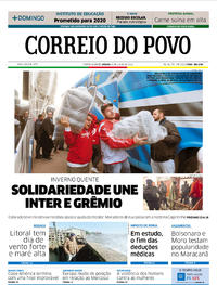 Capa do jornal Correio do Povo 06/07/2019