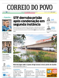 Capa do jornal Correio do Povo 08/11/2019