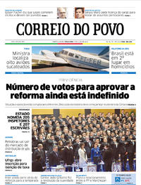 Capa do jornal Correio do Povo 09/07/2019