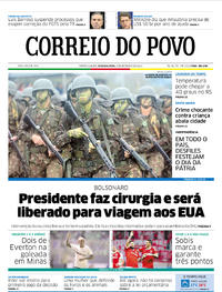 Capa do jornal Correio do Povo 09/09/2019