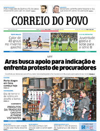 Capa do jornal Correio do Povo 10/09/2019