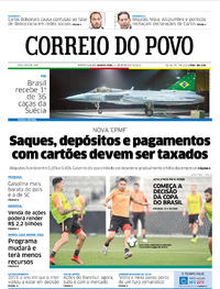 Capa do jornal Correio do Povo 11/09/2019