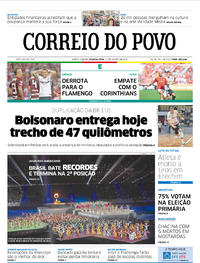 Capa do jornal Correio do Povo 12/08/2019