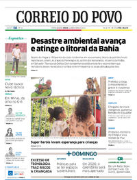 Capa do jornal Correio do Povo 12/10/2019