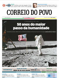 Capa do jornal Correio do Povo 20/07/2019