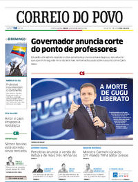 Capa do jornal Correio do Povo 23/11/2019