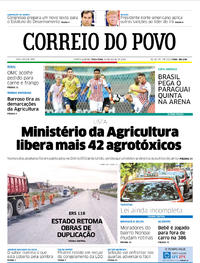 Capa do jornal Correio do Povo 25/06/2019