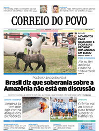 Capa do jornal Correio do Povo 27/08/2019