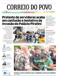 Capa do jornal Correio do Povo 27/11/2019