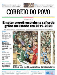 Capa do jornal Correio do Povo 28/08/2019