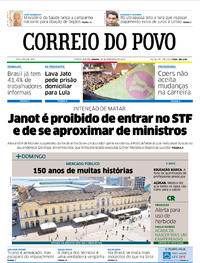 Capa do jornal Correio do Povo 28/09/2019