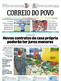 Capa do jornal Correio do Povo 29/07/2019
