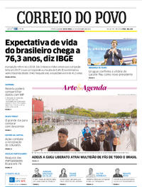 Capa do jornal Correio do Povo 29/11/2019