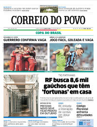 Capa do jornal Correio do Povo 30/05/2019