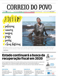 Capa do jornal Correio do Povo 31/12/2019