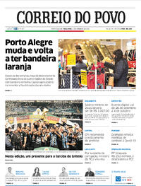 Capa do jornal Correio do Povo 01/09/2020