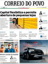 Capa do jornal Correio do Povo 02/05/2020