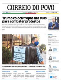 Capa do jornal Correio do Povo 02/06/2020