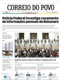 Capa do jornal Correio do Povo 03/06/2020
