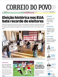 Capa do jornal Correio do Povo 04/11/2020