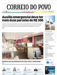 Capa do jornal Correio do Povo 05/06/2020
