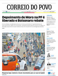 Capa do jornal Correio do Povo 06/05/2020