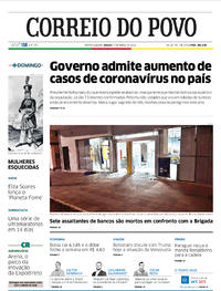 Capa do jornal Correio do Povo 07/03/2020