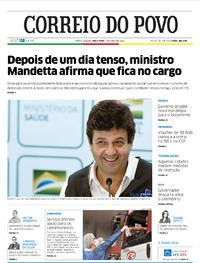 Capa do jornal Correio do Povo 07/04/2020