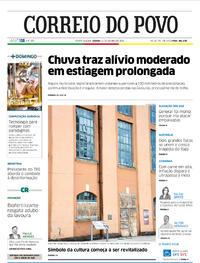 Capa do jornal Correio do Povo 11/01/2020