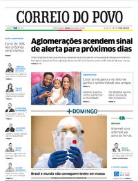 Capa do jornal Correio do Povo 11/04/2020