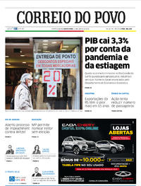 Capa do jornal Correio do Povo 11/06/2020