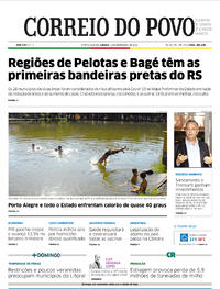 Capa do jornal Correio do Povo 12/12/2020