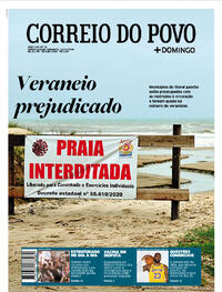 Capa do jornal Correio do Povo 13/12/2020