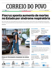 Capa do jornal Correio do Povo 14/05/2020
