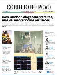 Capa do jornal Correio do Povo 16/06/2020