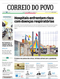 Capa do jornal Correio do Povo 20/06/2020